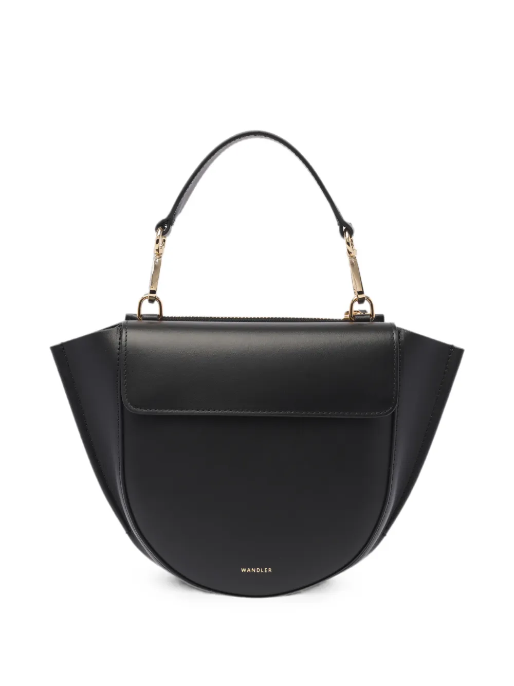 Wandler mini Hortensia leather clutch bag - Nero