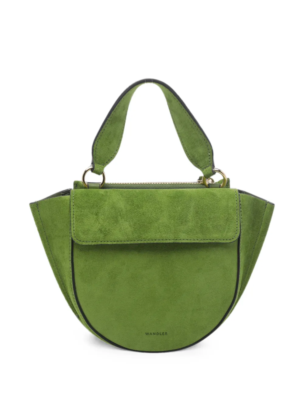 Wandler Hortensia suède clutch Groen