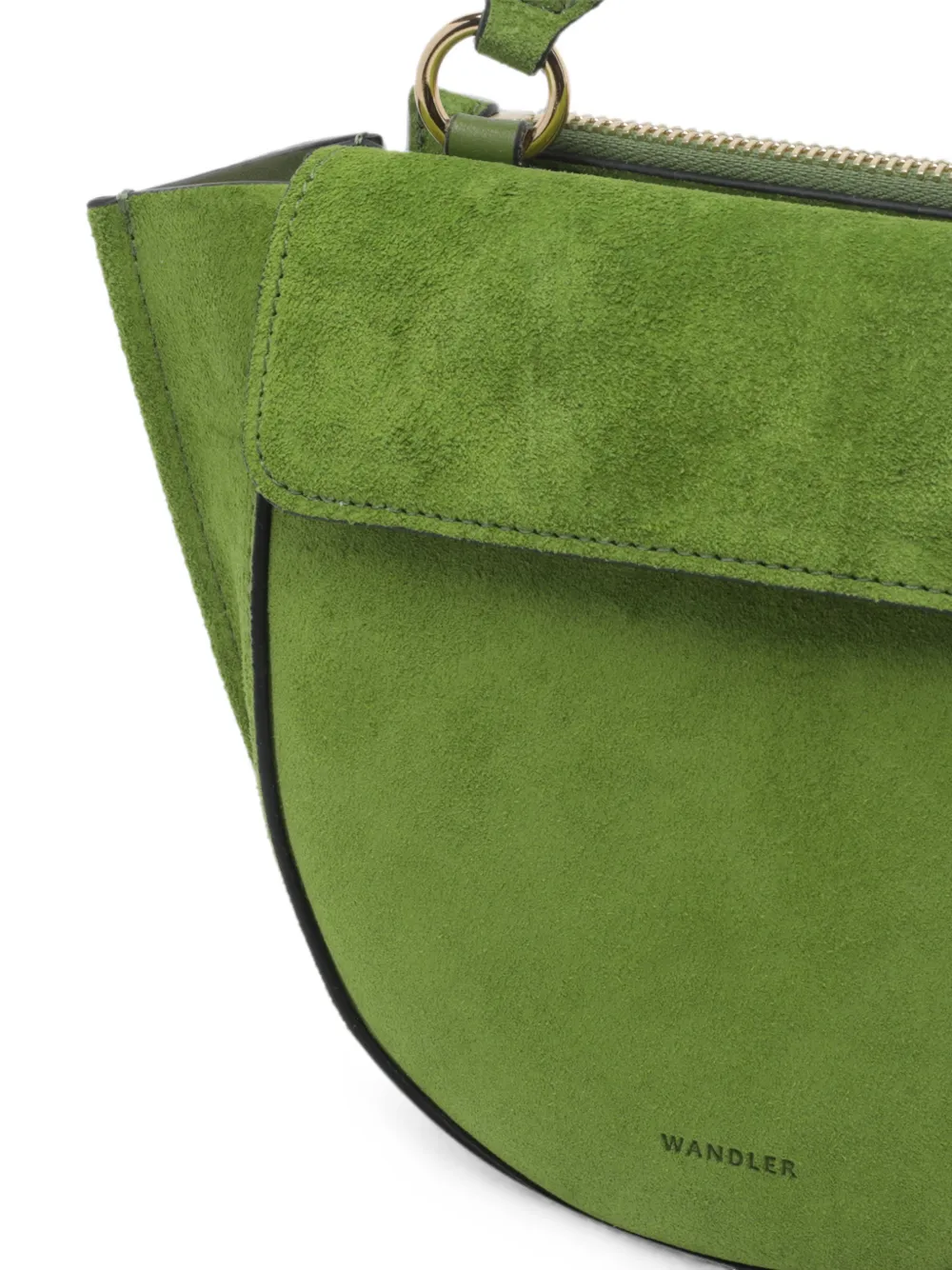 Wandler Hortensia suède clutch Groen