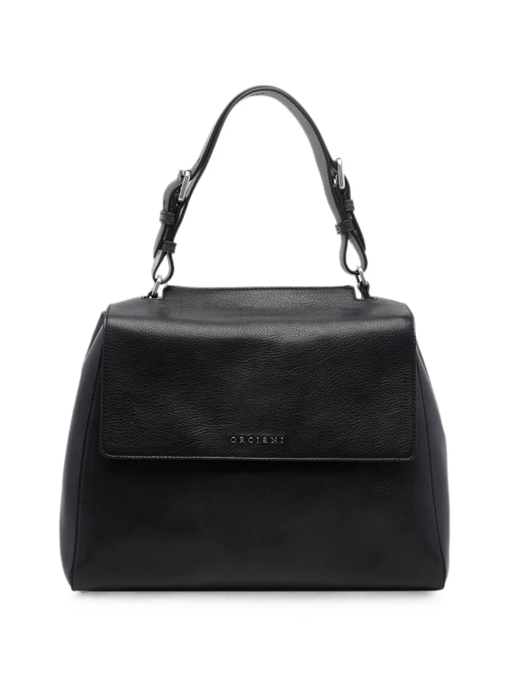 Orciani Sveva leather medium handbag - Schwarz