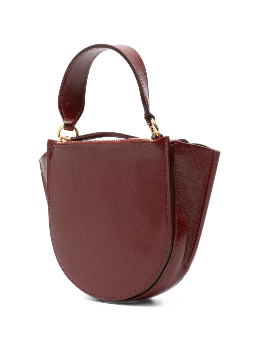 Wandler Hortensia leren shopper Rood