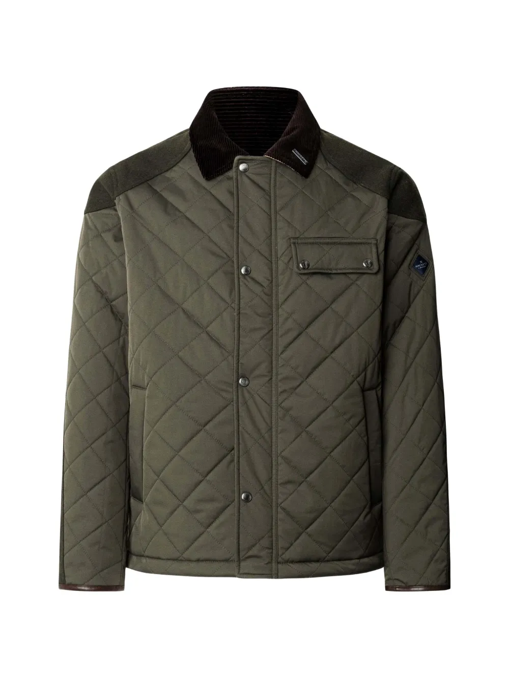 Hackett London Kinloch Hybrid quilted jacket