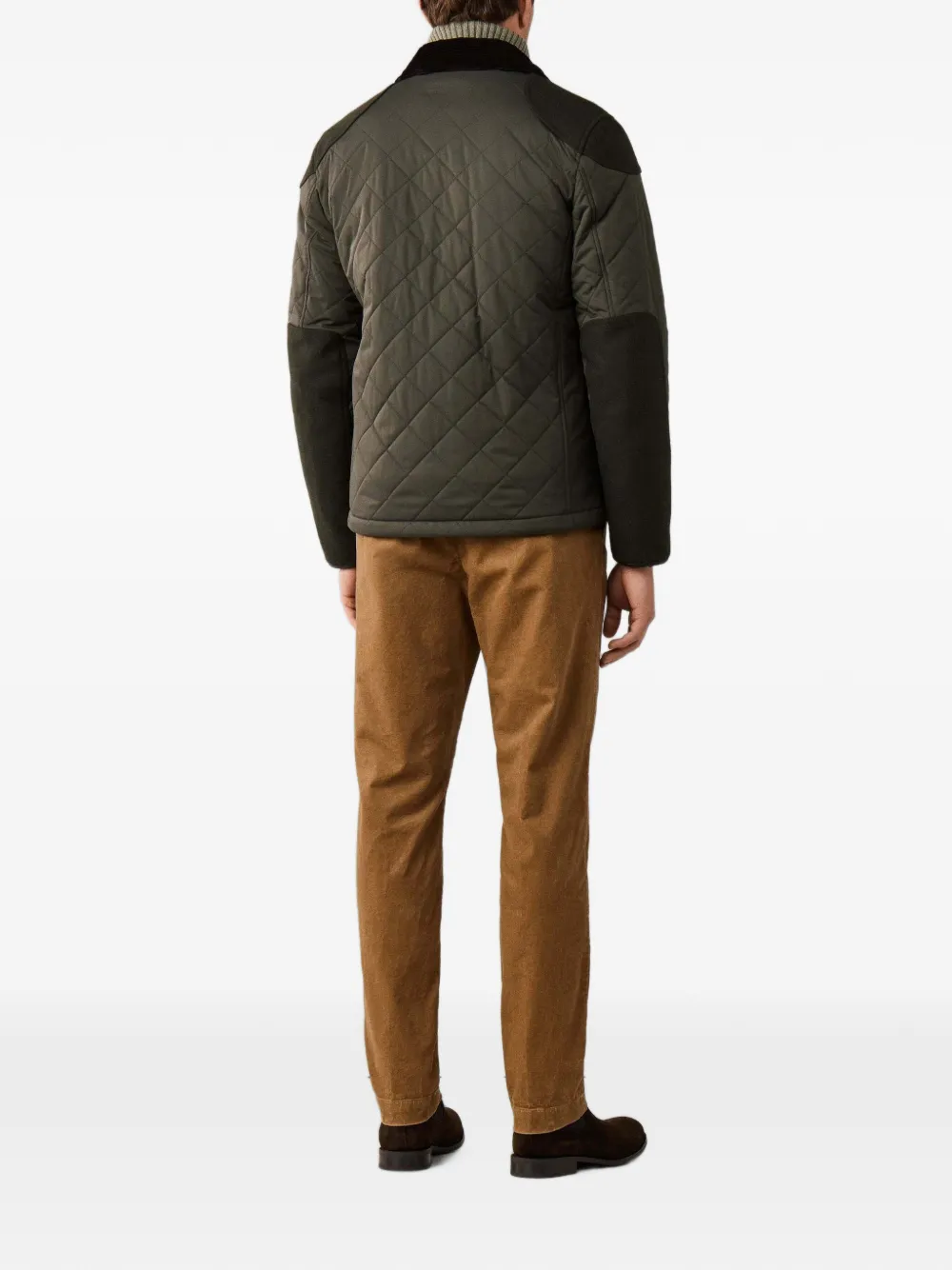 Hackett London Kinloch Hybrid gewatteerd jack Groen