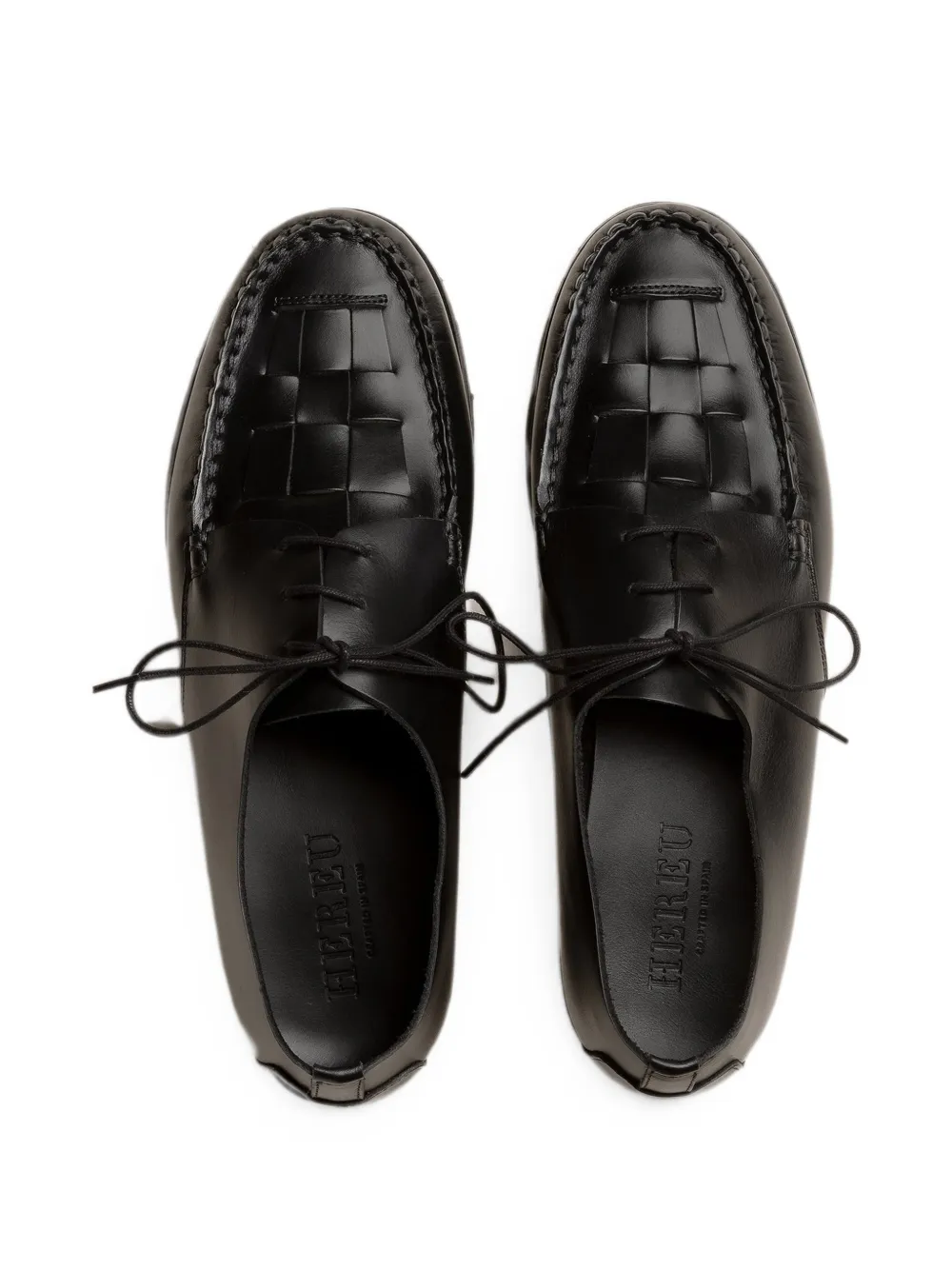 Hereu Colum lace-up derby shoes Zwart
