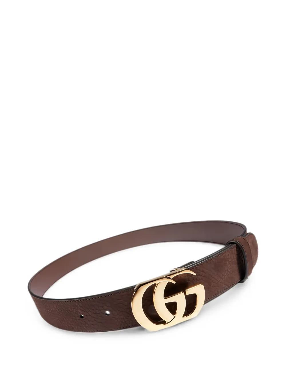 Gucci Cut GG Marmont leather belt - Braun