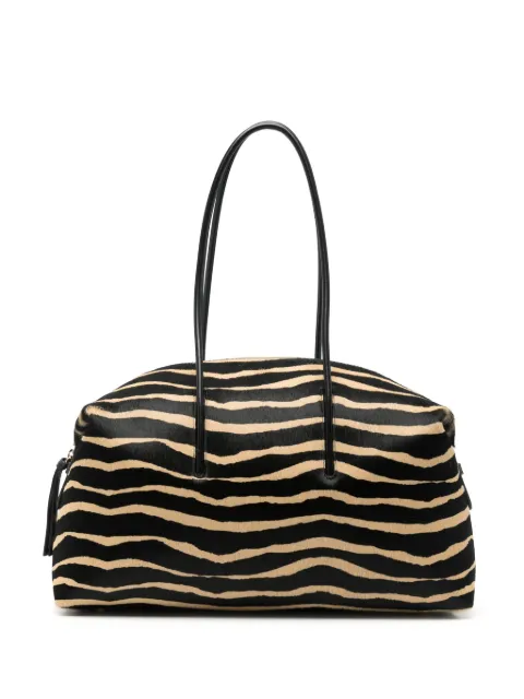 DeMellier bolso de hombro Stockholm de pelo de becerro con motivo de cebra