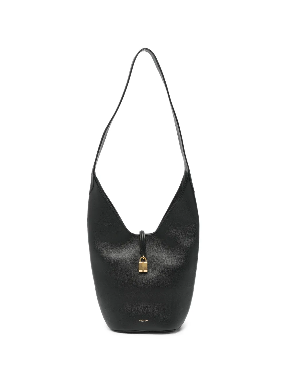 DeMellier Siena grained-leather shoulder bag - Nero
