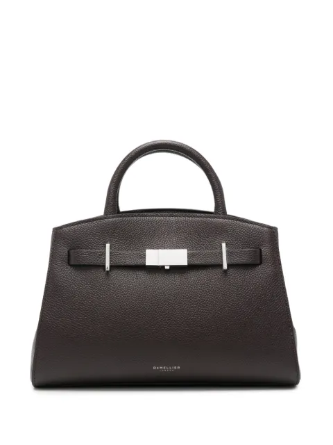 DeMellier Hudson grained leather top-handle mini bag
