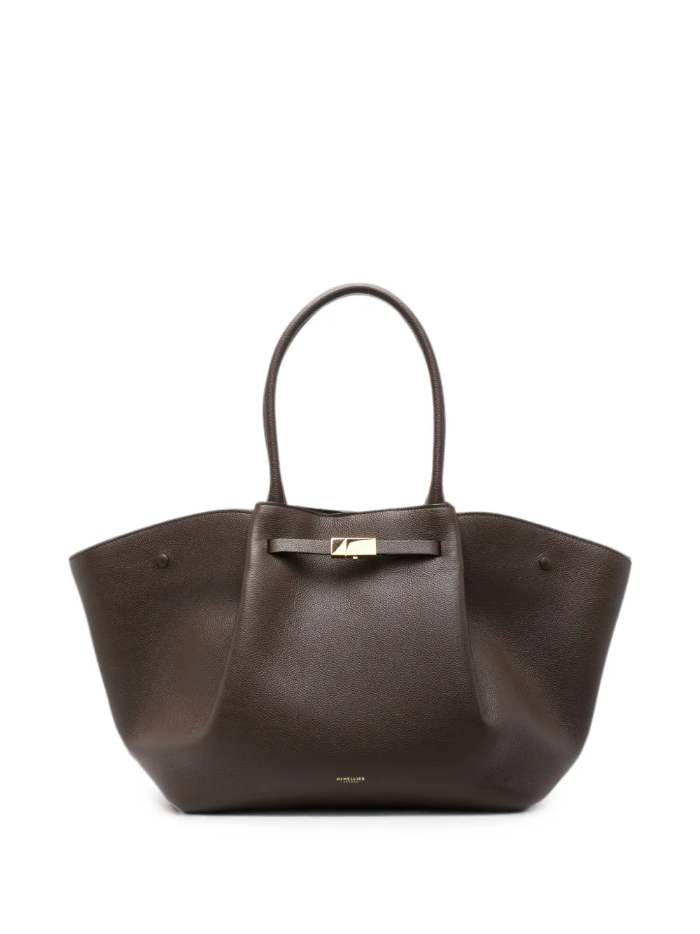 DeMellier small New York leather shoulder bag - Braun