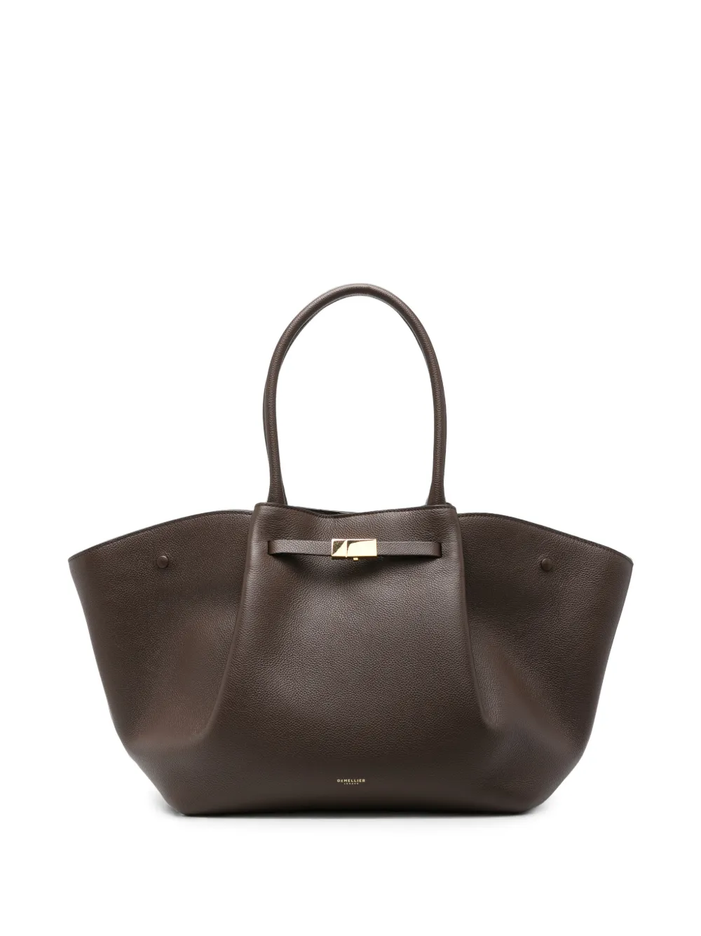 DeMellier small New York leather shoulder bag - Braun