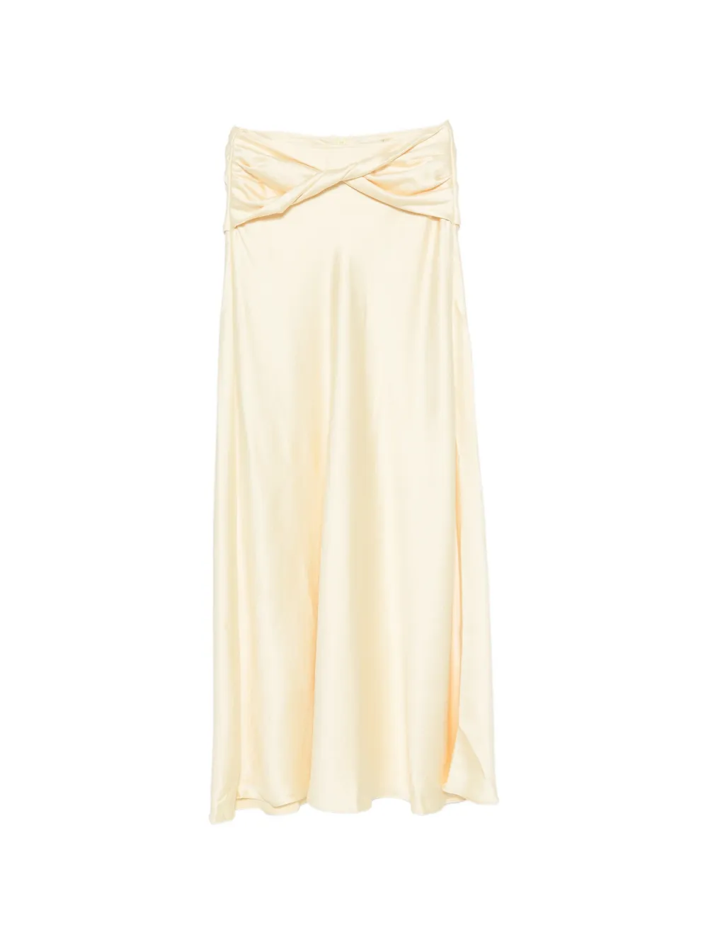 ARCINA ORI Andi twisted-waist maxi skirt - Toni neutri