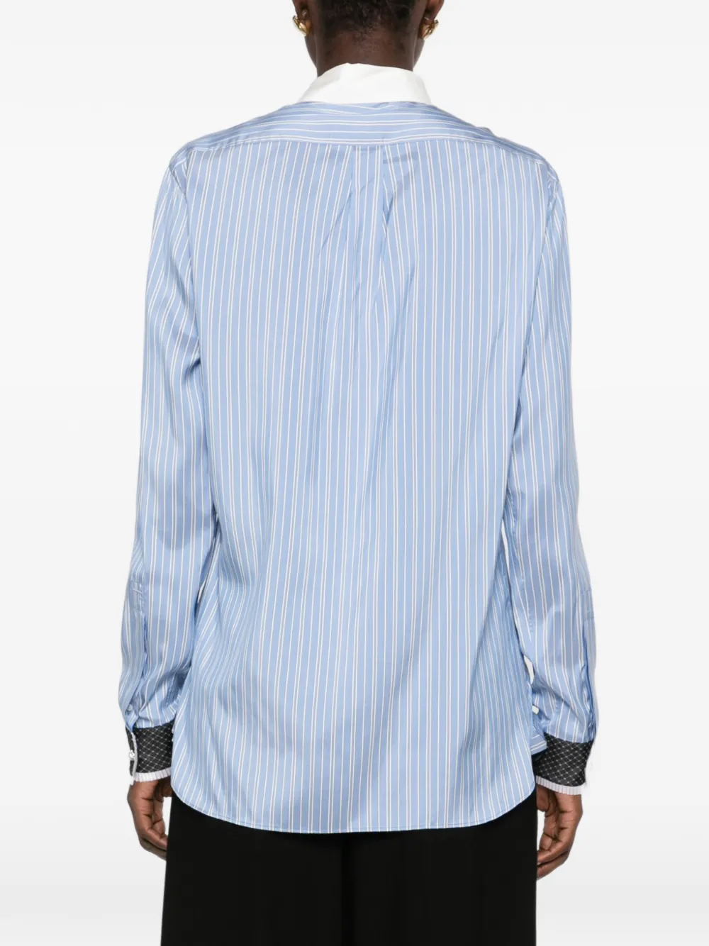 TOM FORD Gestreept overhemd Blauw