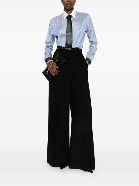TOM FORD striped-pattern silk shirt