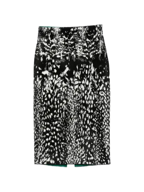 TOM FORD Lynx jacquard midi pencil skirt