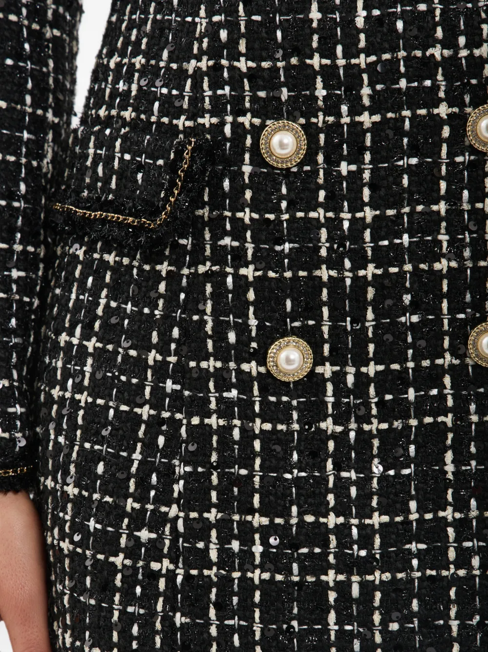 Rebecca Vallance Meringue blazer mini-jurk Zwart