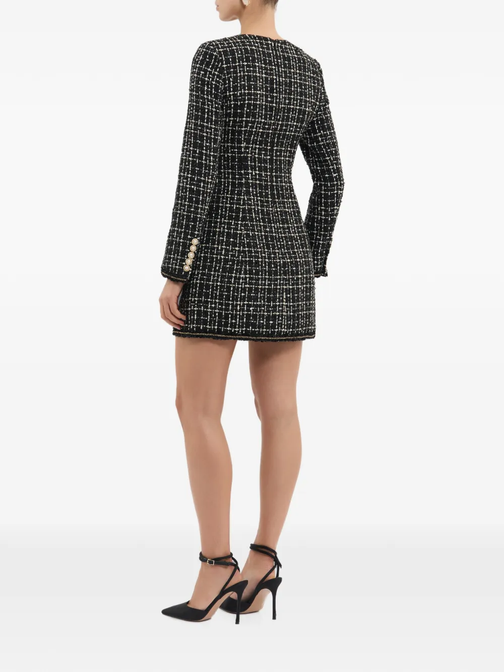 Rebecca Vallance Meringue blazer mini-jurk Zwart