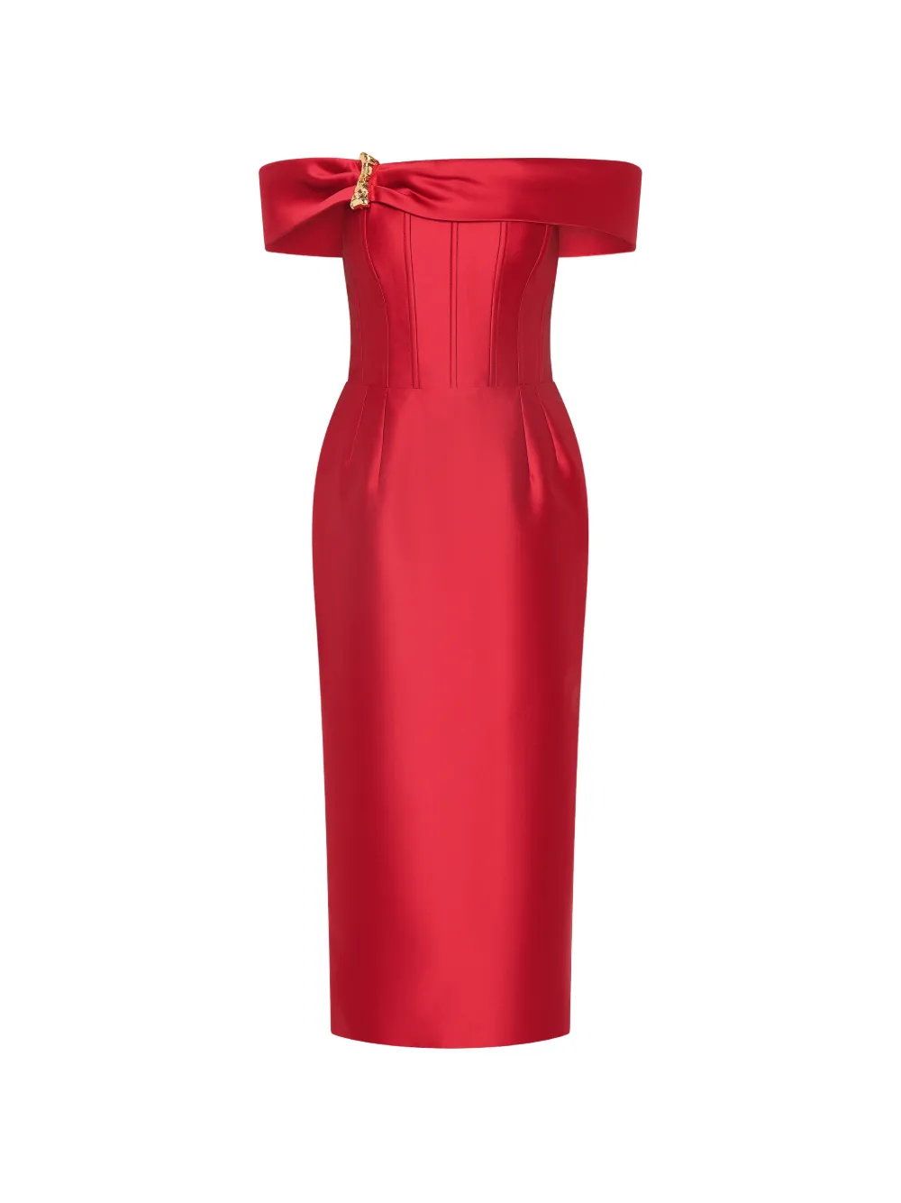 Rebecca Vallance Abito midi Esmerald - Rosso