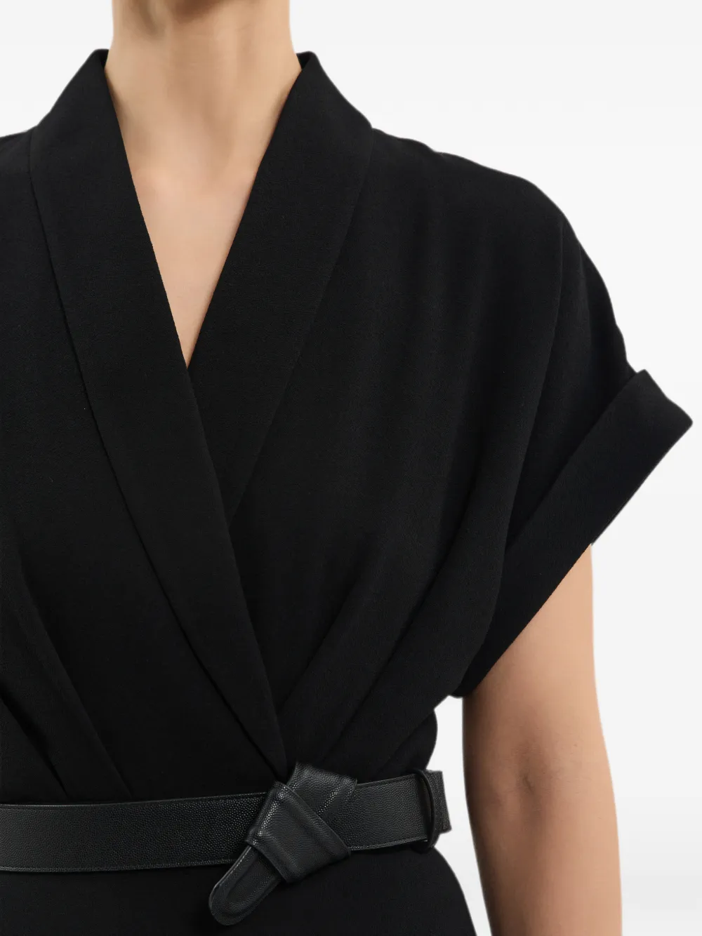 Rebecca Vallance Tallon midi-jurk met korte mouwen Zwart