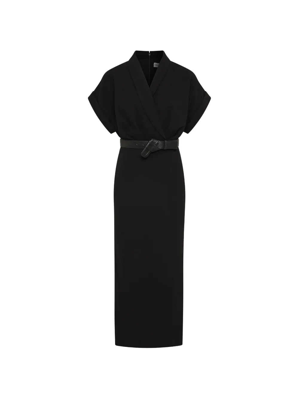 Rebecca Vallance Tallon midi-jurk met korte mouwen Zwart