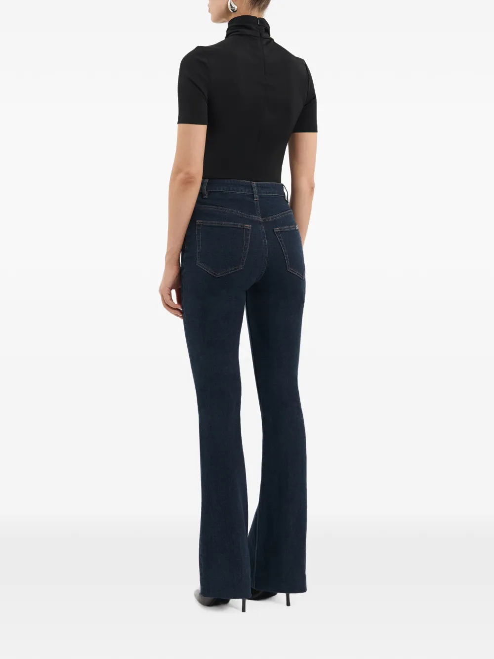 Rebecca Vallance Kiana Short-sleeve Top in Black, view 4