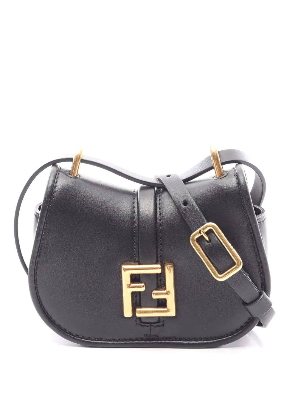 Fendi Pre-Owned 2010-2026 Nano Leather Come on crossbody bag - Schwarz