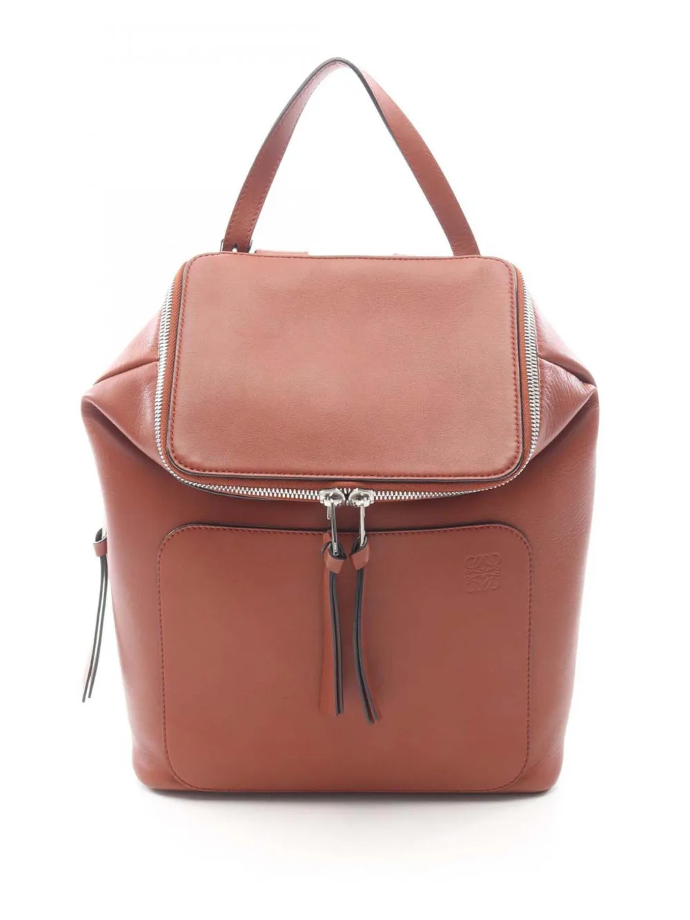 Loewe Pre-Owned 2010-2026 Small Leather Goya backpack - Braun