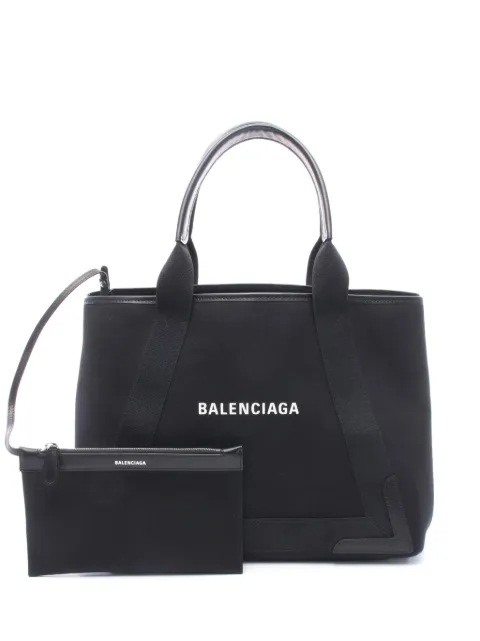 Balenciaga Pre-Owned 2018-2026 Navy Cabas M tote bag