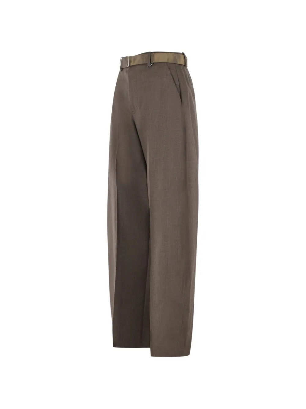 sacai Plooibroek met ceintuur Bruin