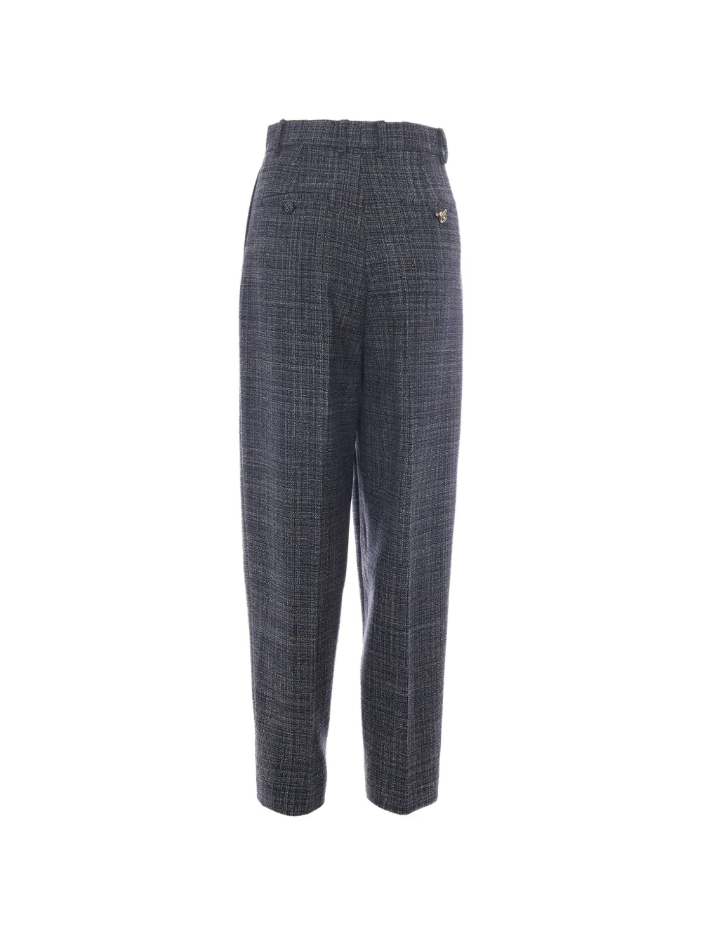 Fabiana Filippi Broek met bouclé-effect en gekreukt effect Blauw