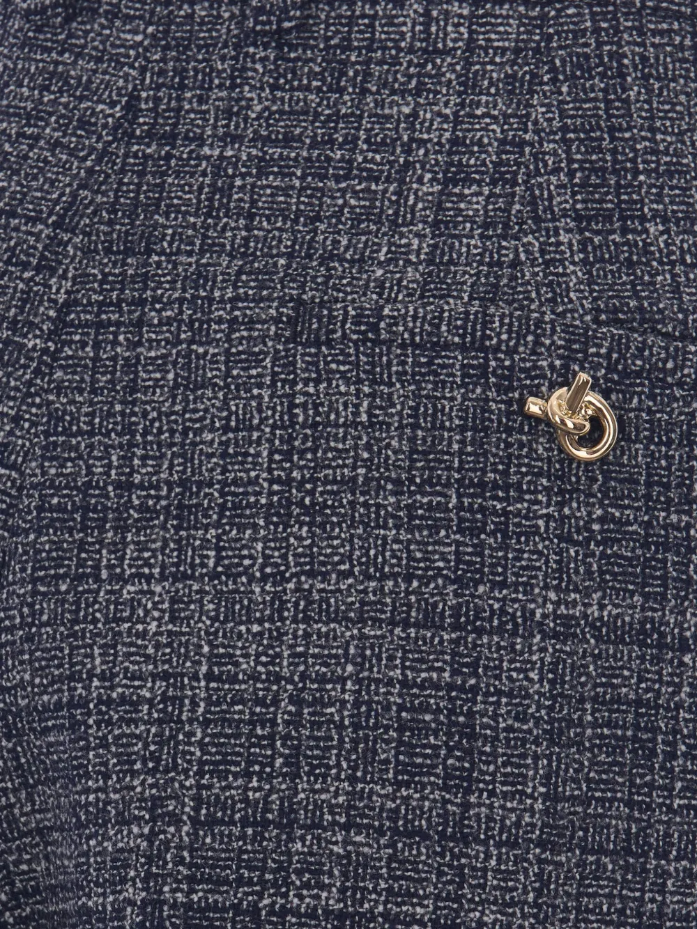 Fabiana Filippi Broek met bouclé-effect en gekreukt effect Blauw