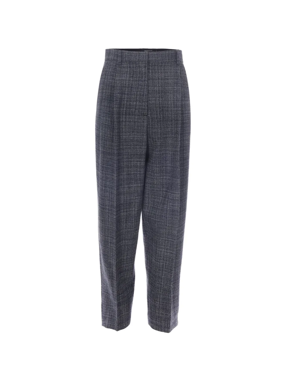 Fabiana Filippi bouclé-effect pressed-crease trousers - Blu