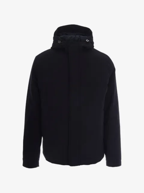 Herno veste à fermeture dissimulée et capuche