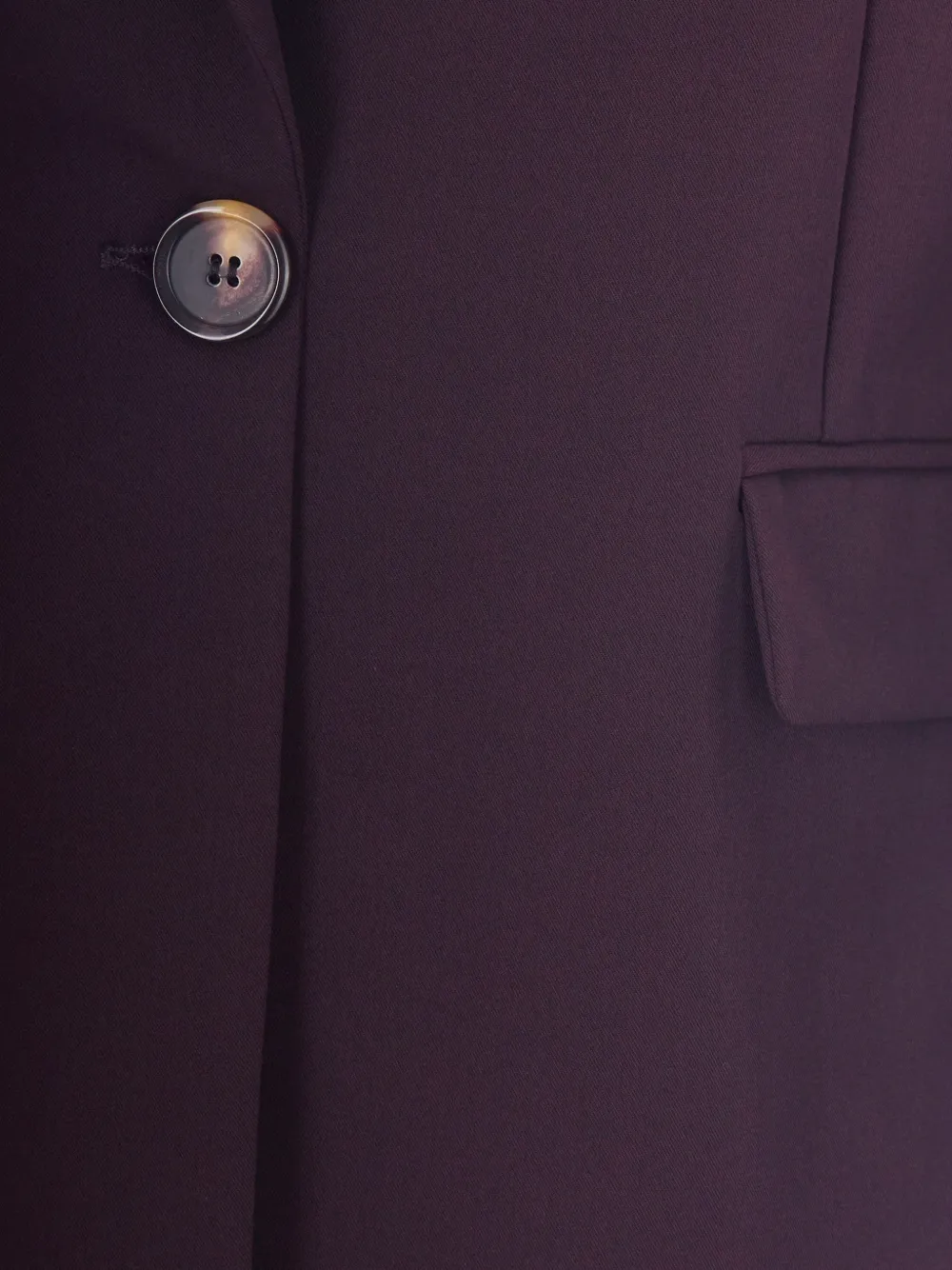 PINKO Blazer met enkele rij knopen en gekerfde revers Paars