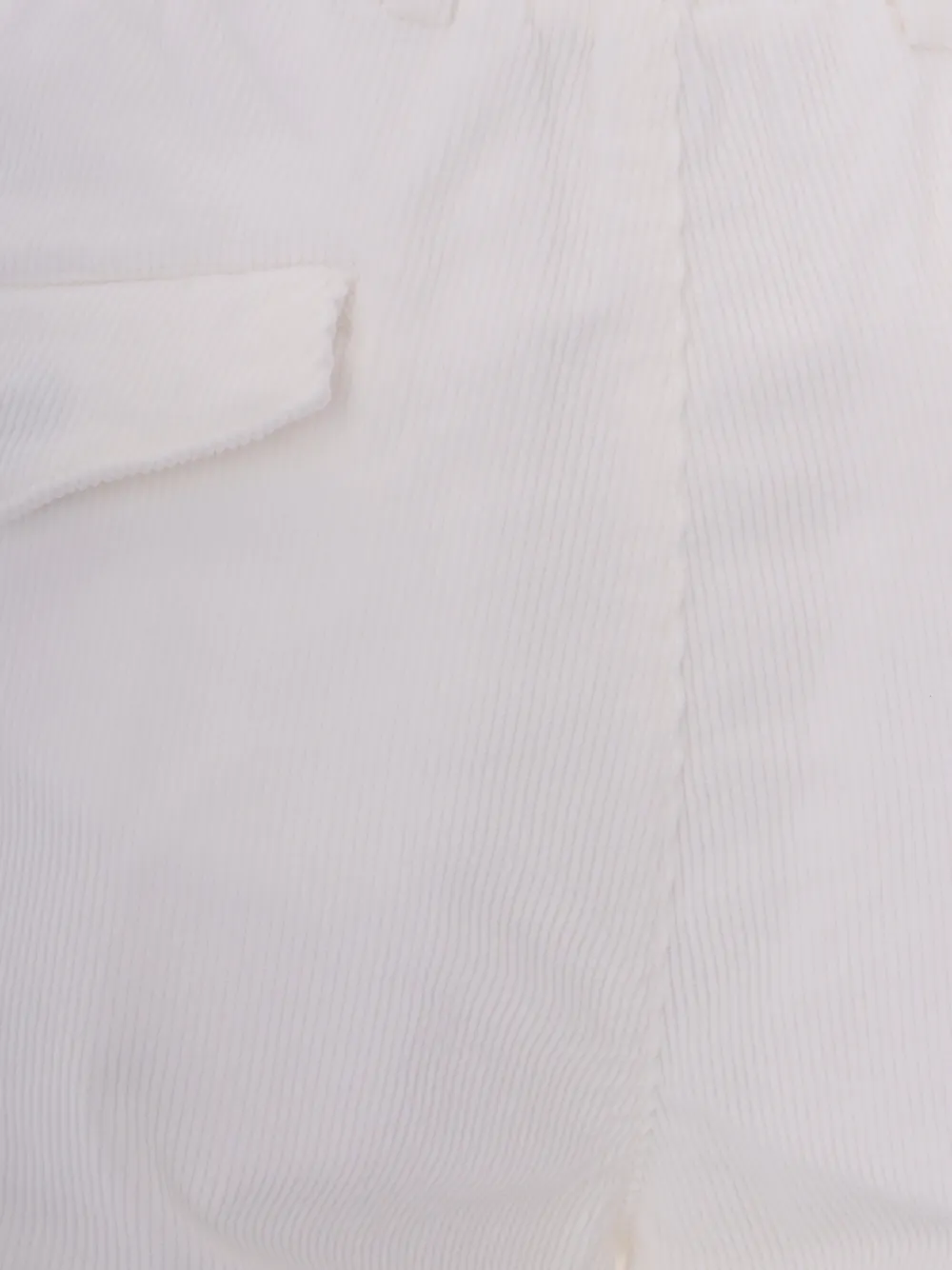Eleventy Ribfluwelen broek Wit