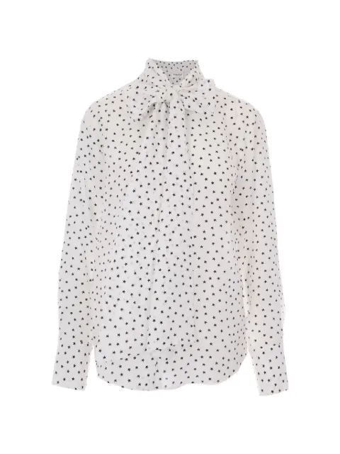 P.A.R.O.S.H. star-print pussy-bow blouse