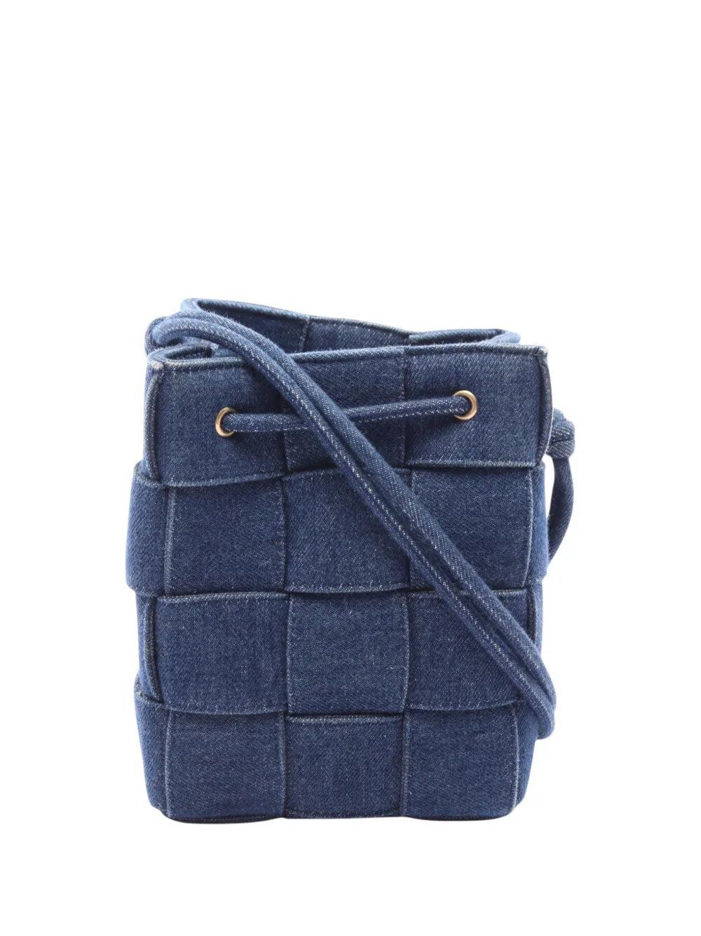 Bottega Veneta Pre-Owned 2012-2026 Small Denim Maxi Intrecciato Cassette bucket bag - Blau