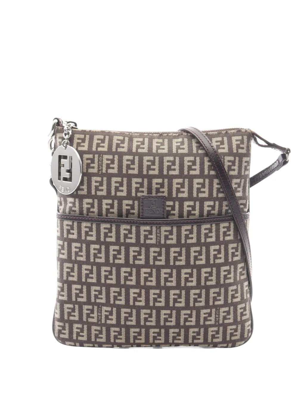 Fendi Pre-Owned 2000-2010 Zucchino Canvas Forever crossbody bag - Brown
