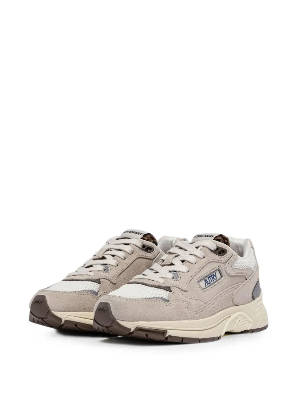 Autry Hyperway leopard-print sneakers Beige