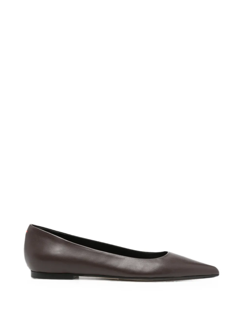 Aeyde leather ballet flats - Marrone
