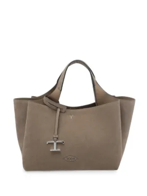 Tod's T Timeless レザーハンドバッグ | グレー | FARFETCH JP