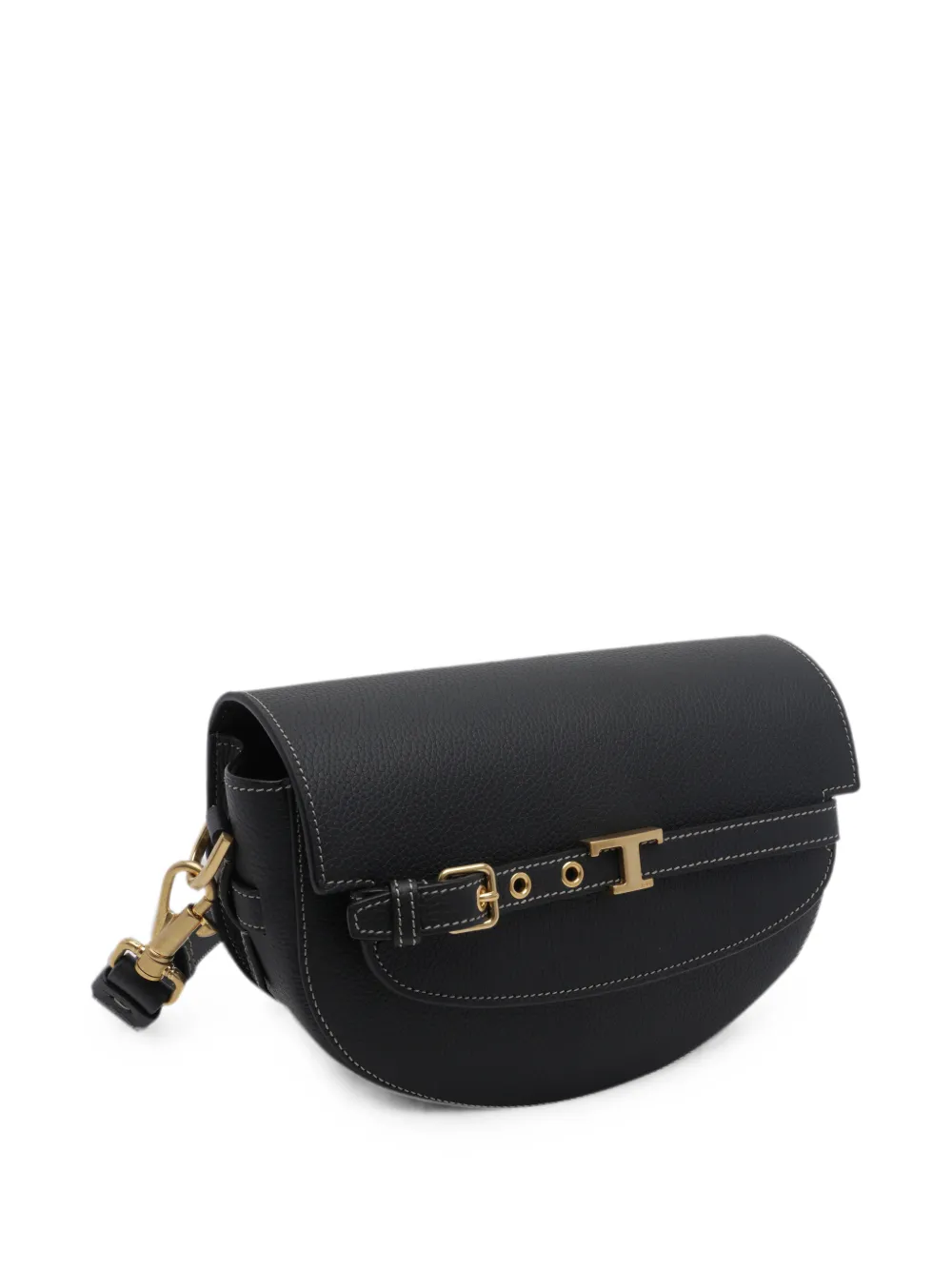 Tod's Mini T Signature Crossbody Bag in Black, view 3