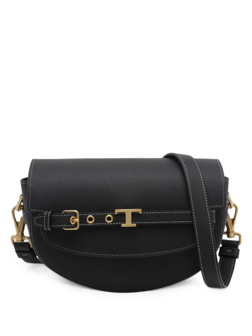 Tod's mini T Signature crossbody bag - Nero