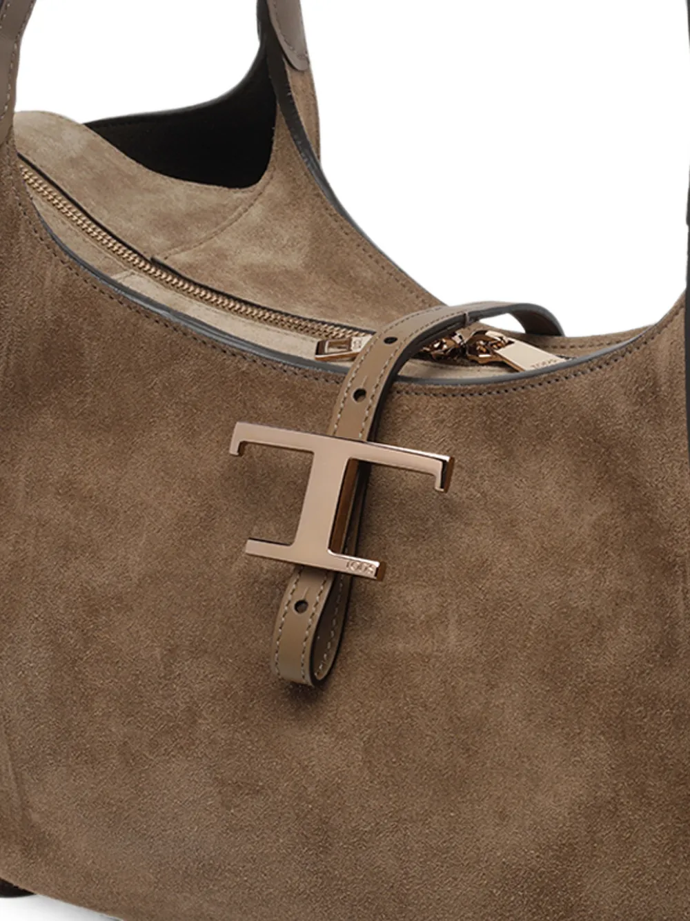 Tod's T Timeless suède shopper Bruin
