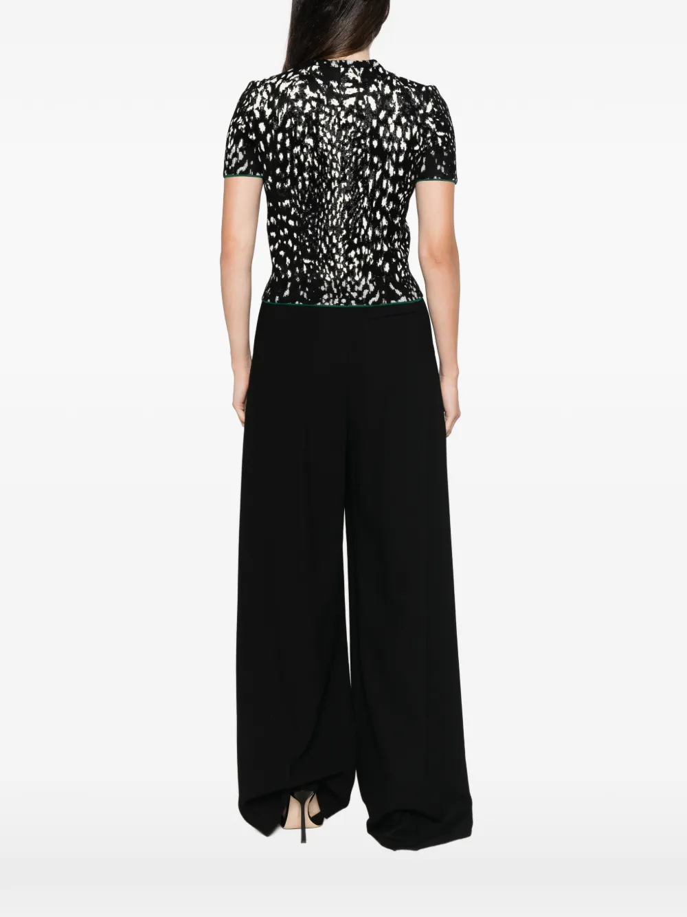 TOM FORD Lynx trui met jacquard Zwart
