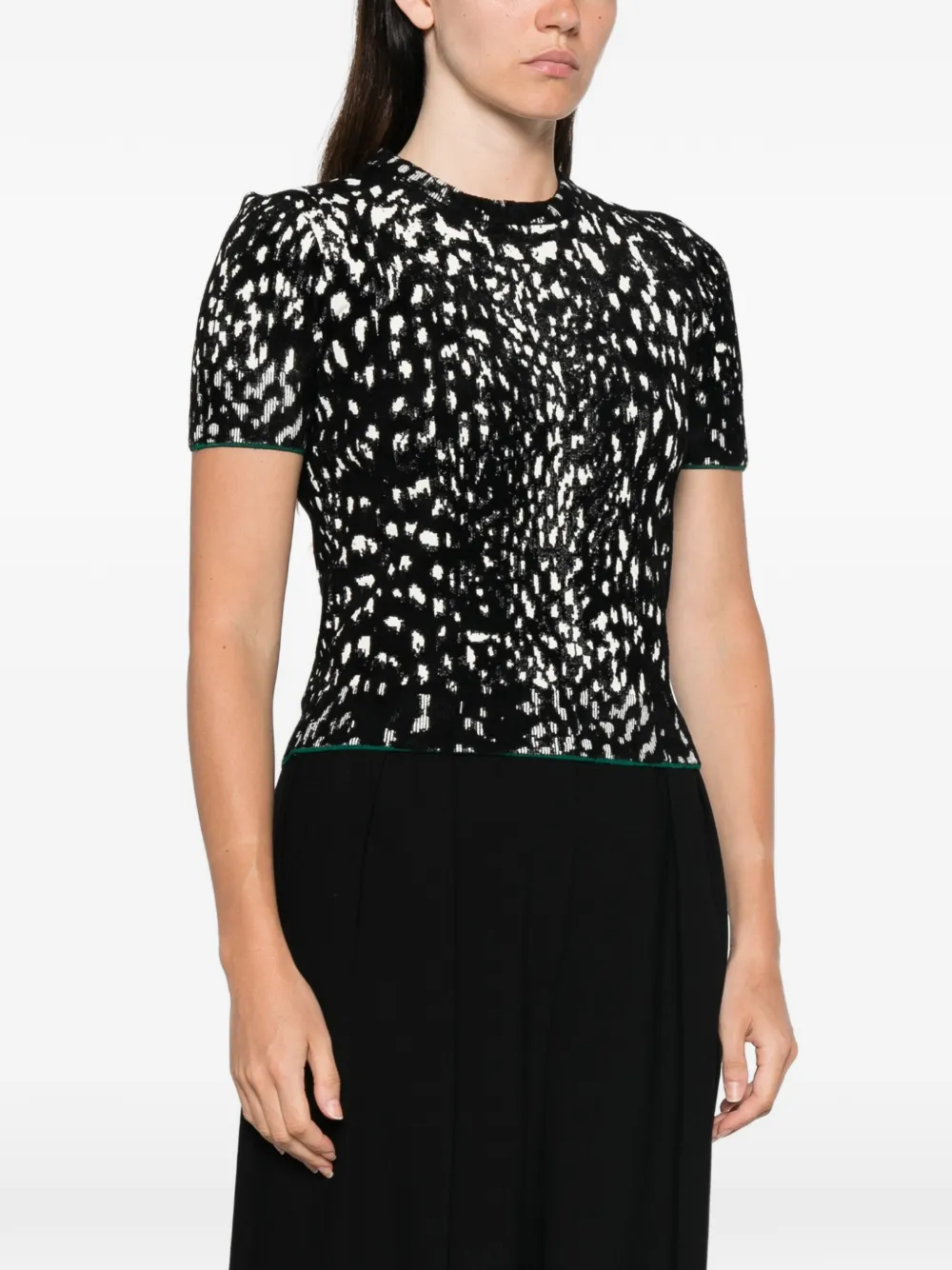 TOM FORD Lynx Jacquard Sweater in Black, view 3