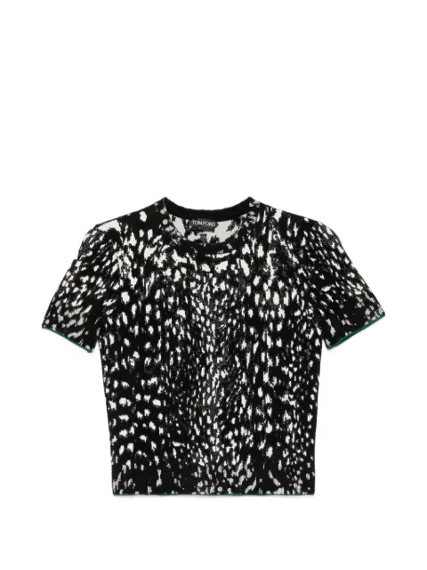 TOM FORD lynx jacquard sweater