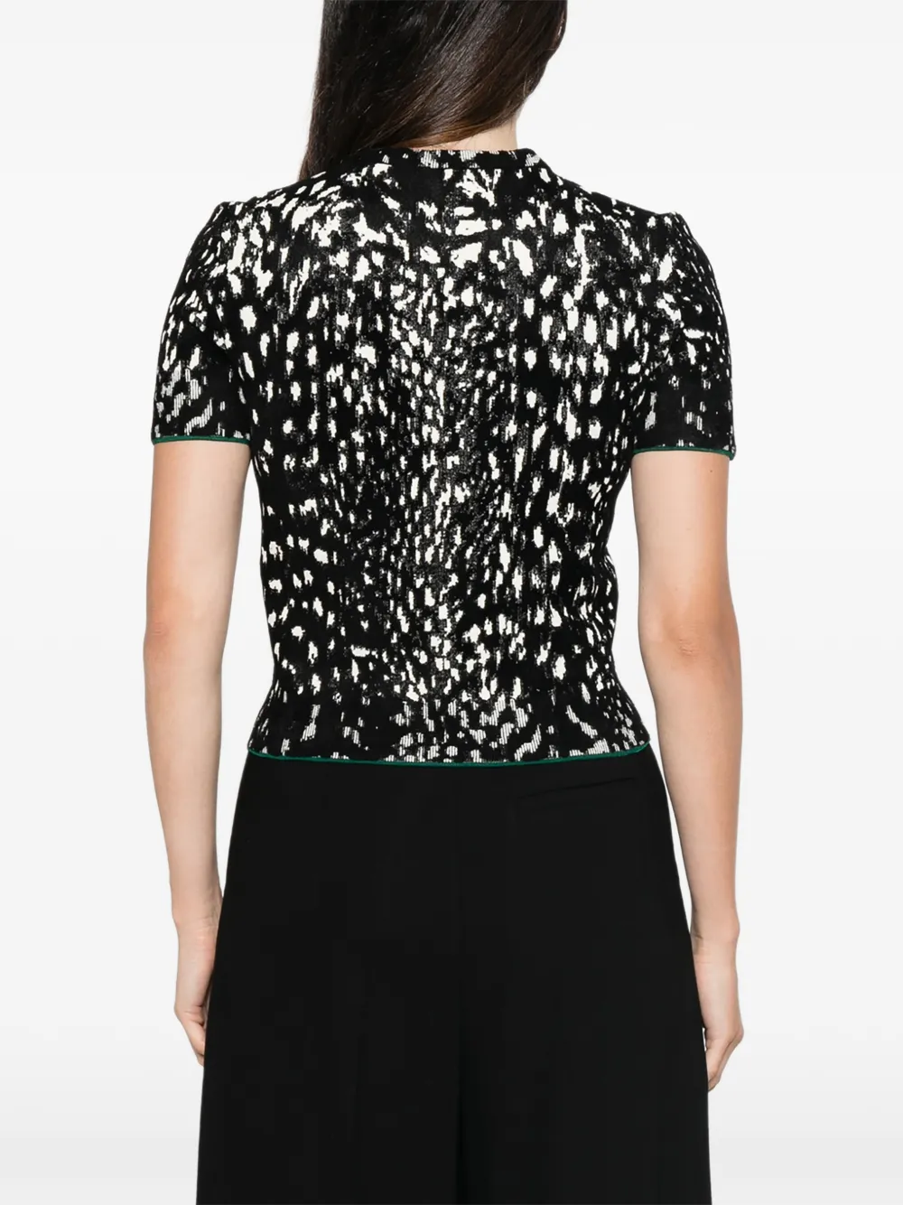 TOM FORD Lynx Jacquard Sweater in Black, view 4