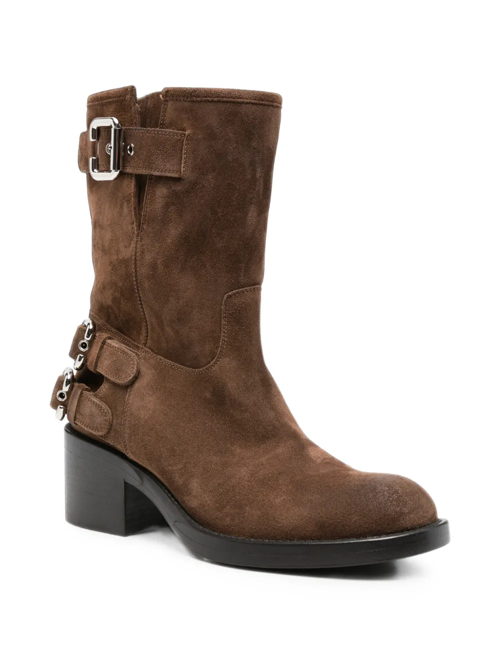 Chloé Dakota buckle-detail ankle boots Bruin