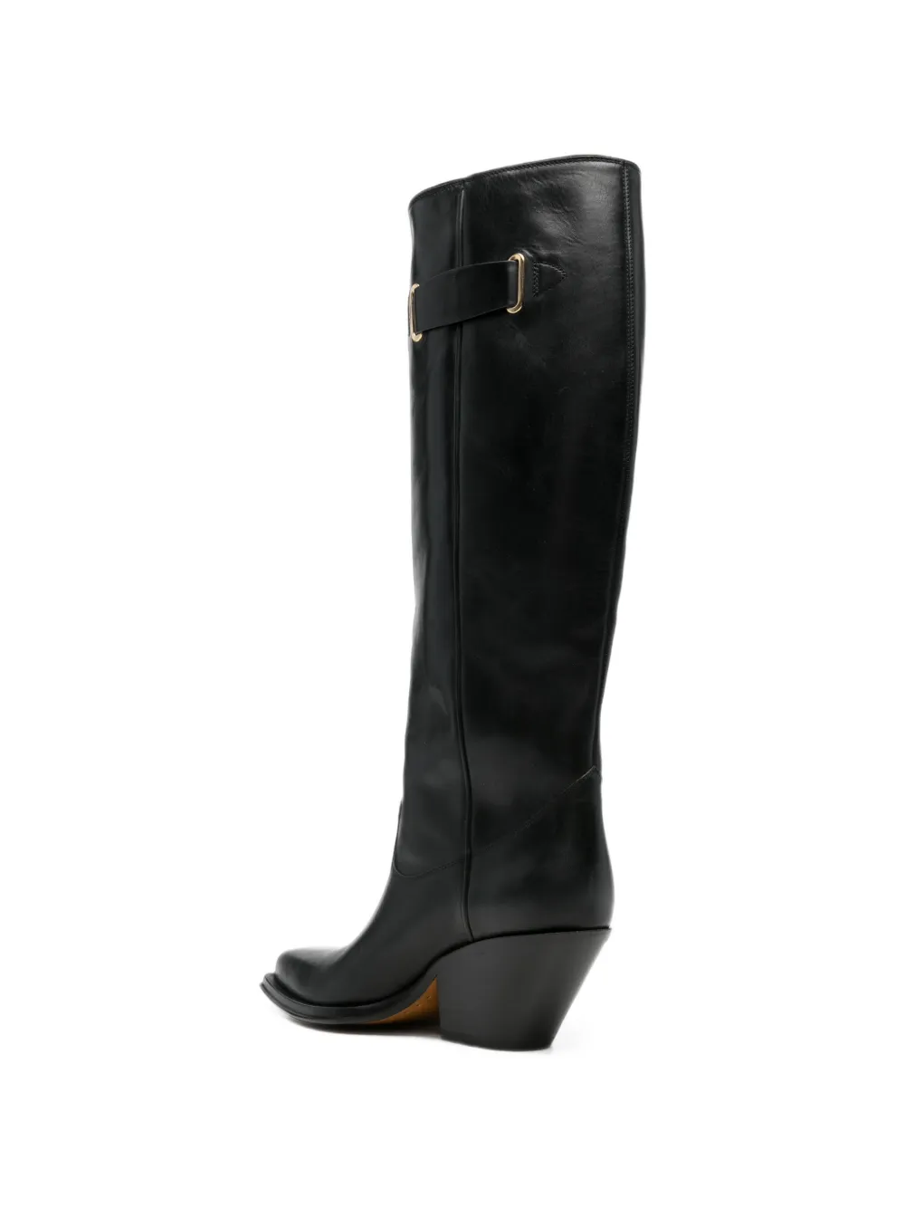 Chloé Azelan embroidered boots Zwart