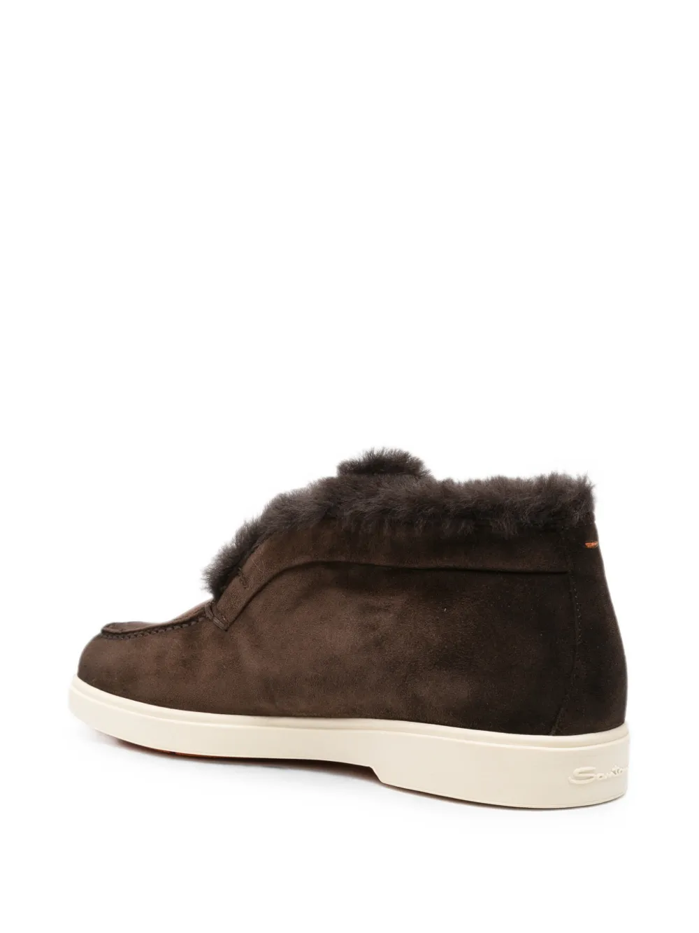 Santoni fur-trimmed loafers Bruin